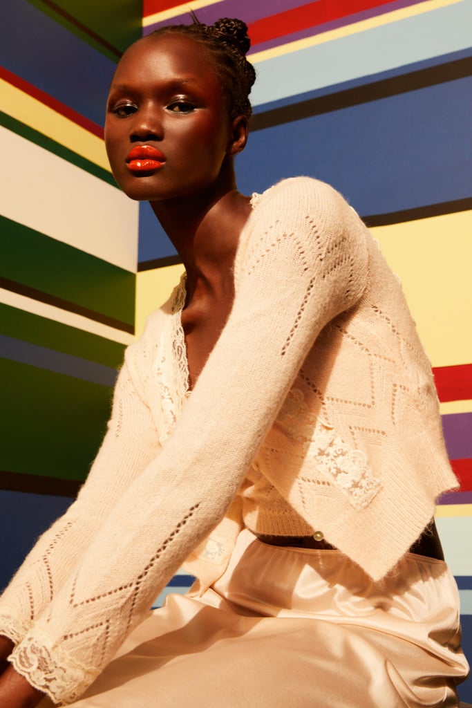 A Cropped Cardigan Zara Lace Pointelle Knit Cardigan Best New