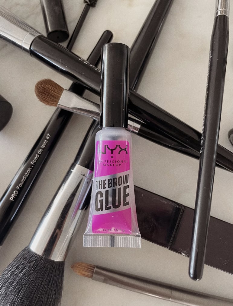 NYX Professional Makeup The Brow Glue ($7, originally $13)
In case you want to get the laminated brow look without getting them done, purchasing NYX's Brow Glue is your best bet. Simply brush the hair in your brows up with the tiny built-in spoolie, then comb them down. It'll lock in your desired look without leaving behind any white residue as some brow gels do. Read our editor's NYX Professional Makeup The Brow Glue review for more.
Editor Quote: "The first time I tried it, I knew within five seconds that I was going to like it. The product comes out a little 'tacky' and not watery, which made it easy to shape my brows and lift them into the perfect position. With other gels, I find they're typically more on the watery side, meaning I have to apply and then wait for them to get tacky before shaping." — Renee Rodriguez, senior staff writer and social producer