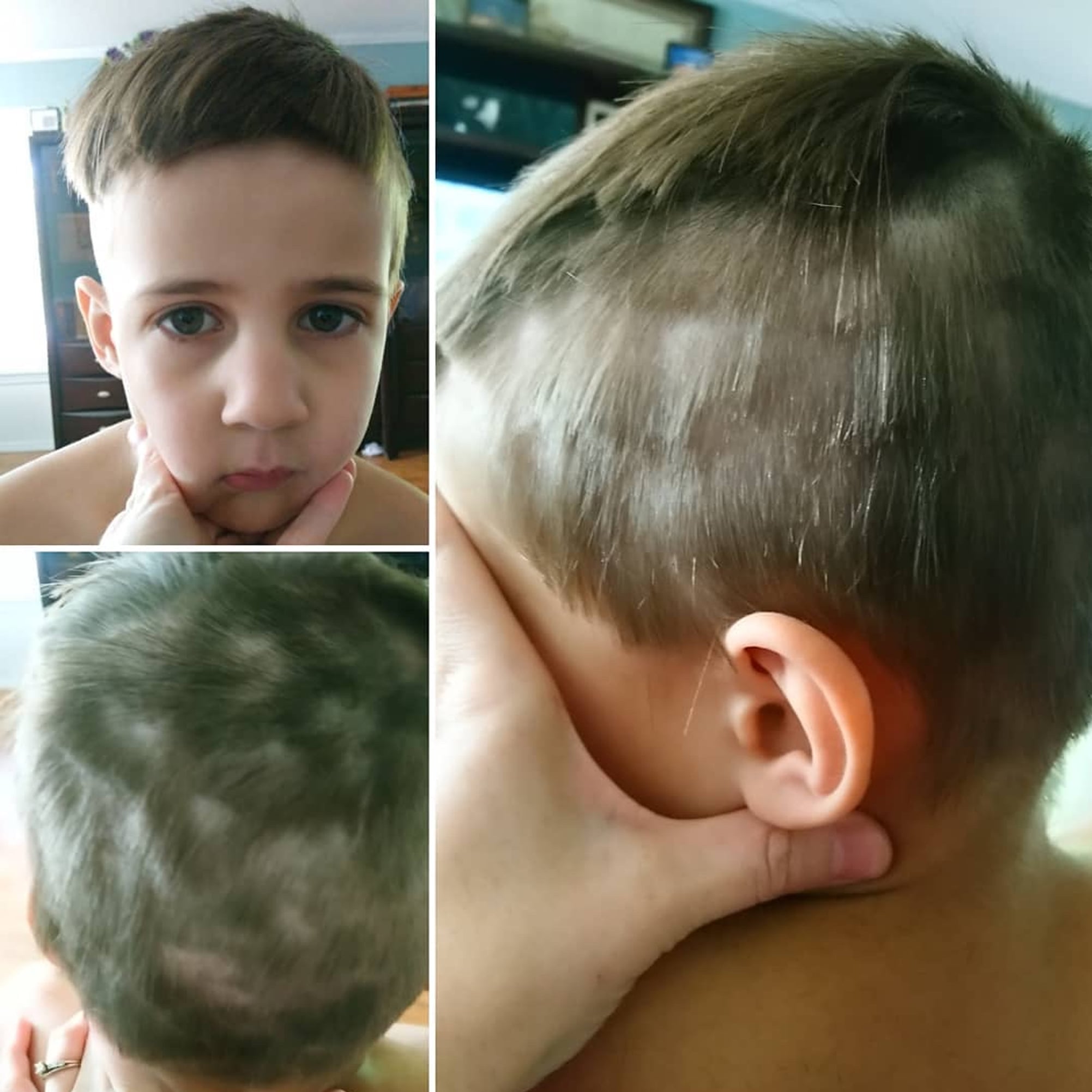 kids hairdressing head