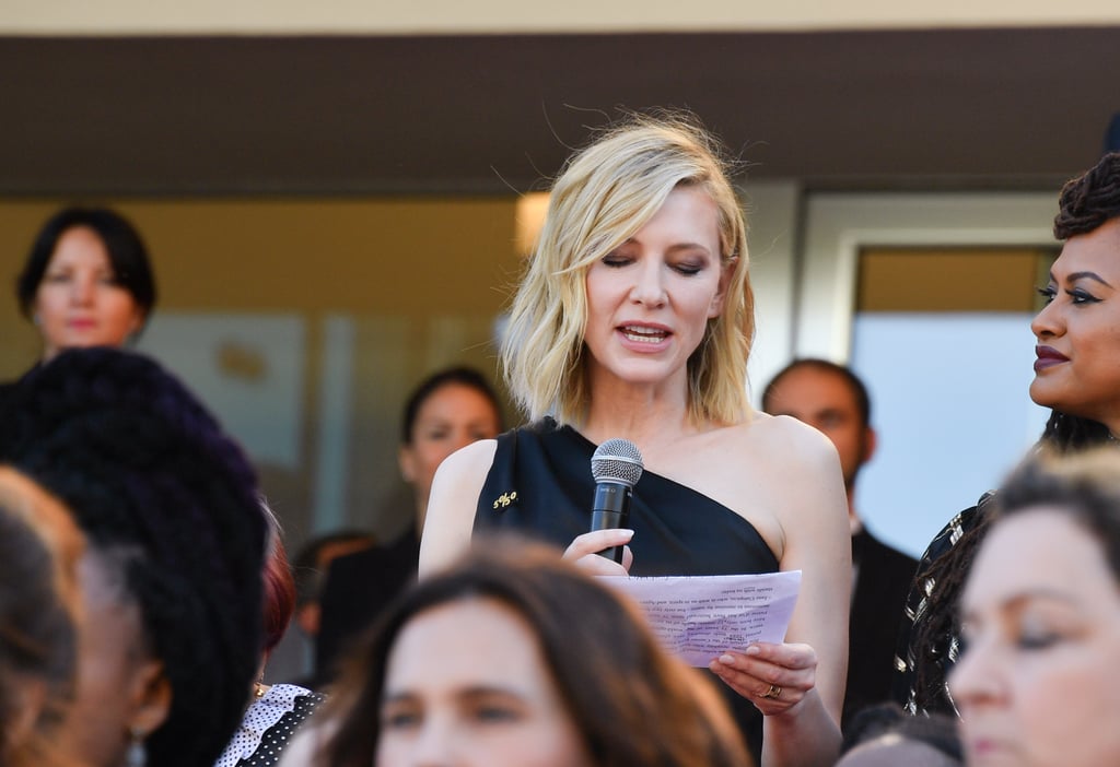 Cate Blanchett Leads Cannes Women's March 2018