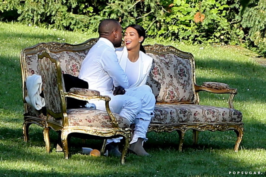 Kim and Kanye Attend a Wedding in Prague During Honeymoon