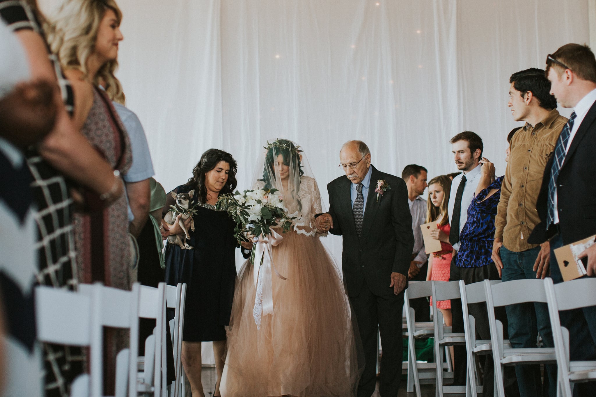 Bride Leaves Wheelchair to Walk Down the Aisle