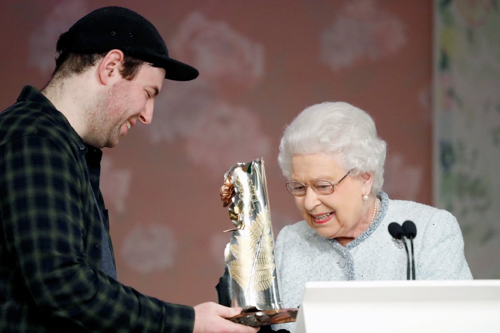 Queen Elizabeth II at Fashion Week