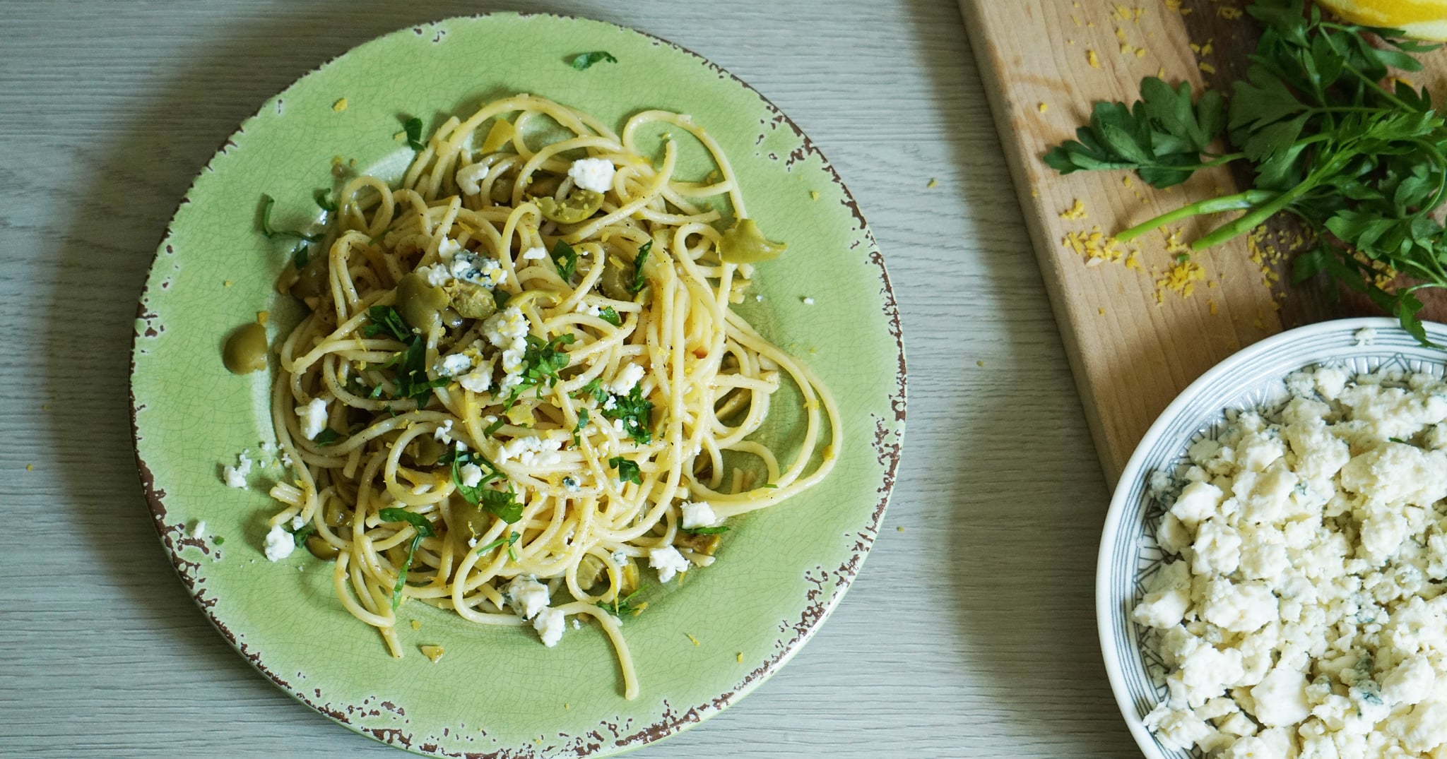 This TikTok-Inspired Dirty-Martini Pasta Is Happy Hour and Dinner in One