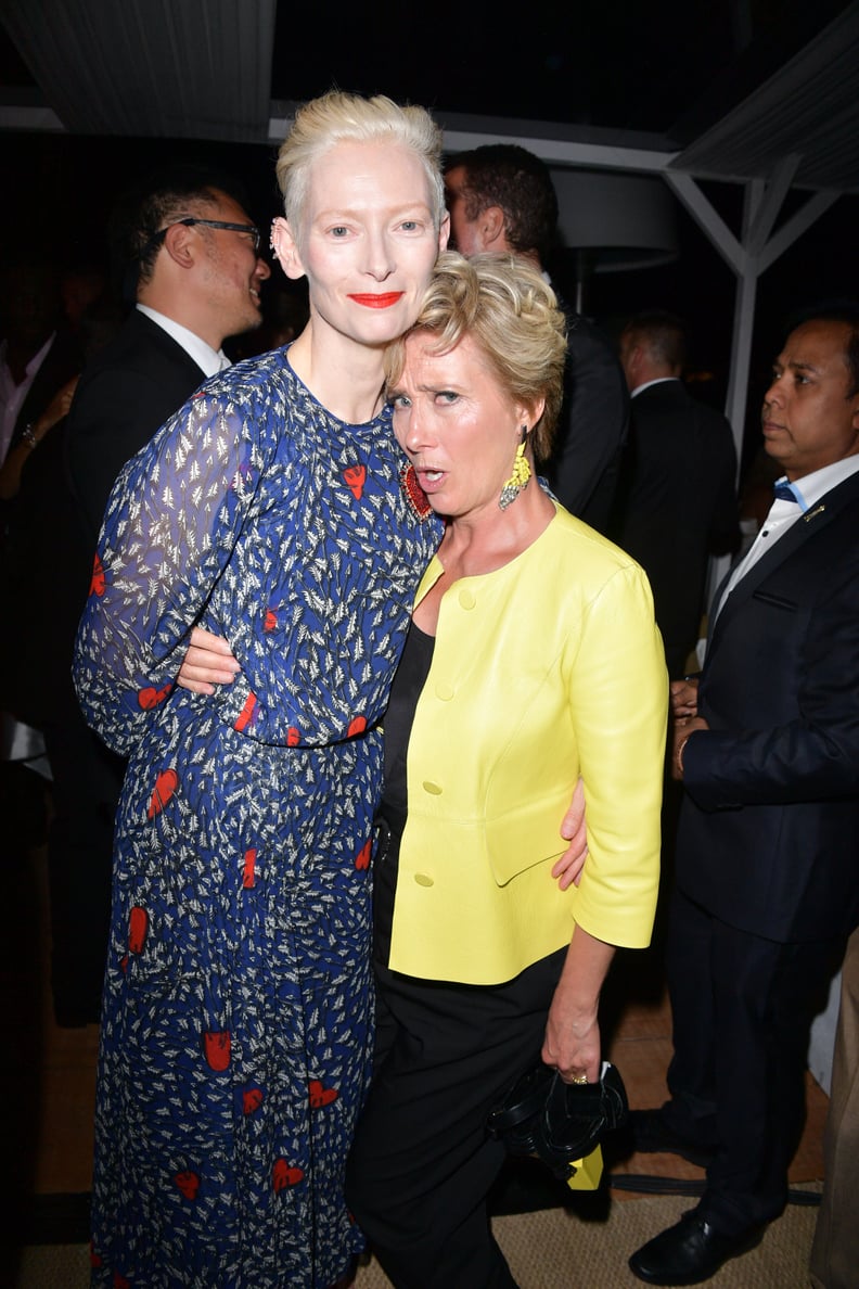 With Tilda Swinton