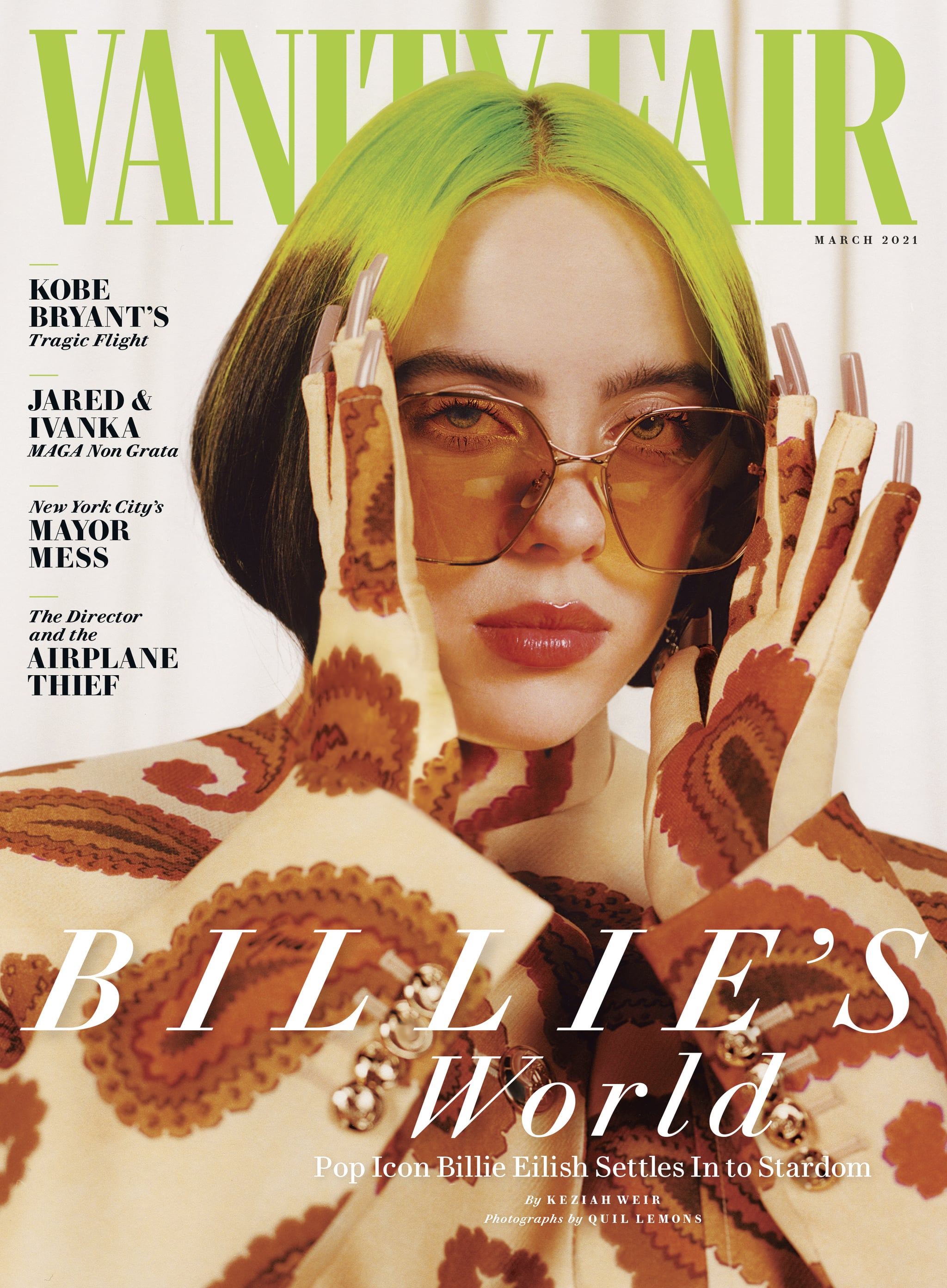 Billie Eilish Wore Rare Beauty on the Cover of Vanity Fair | POPSUGAR