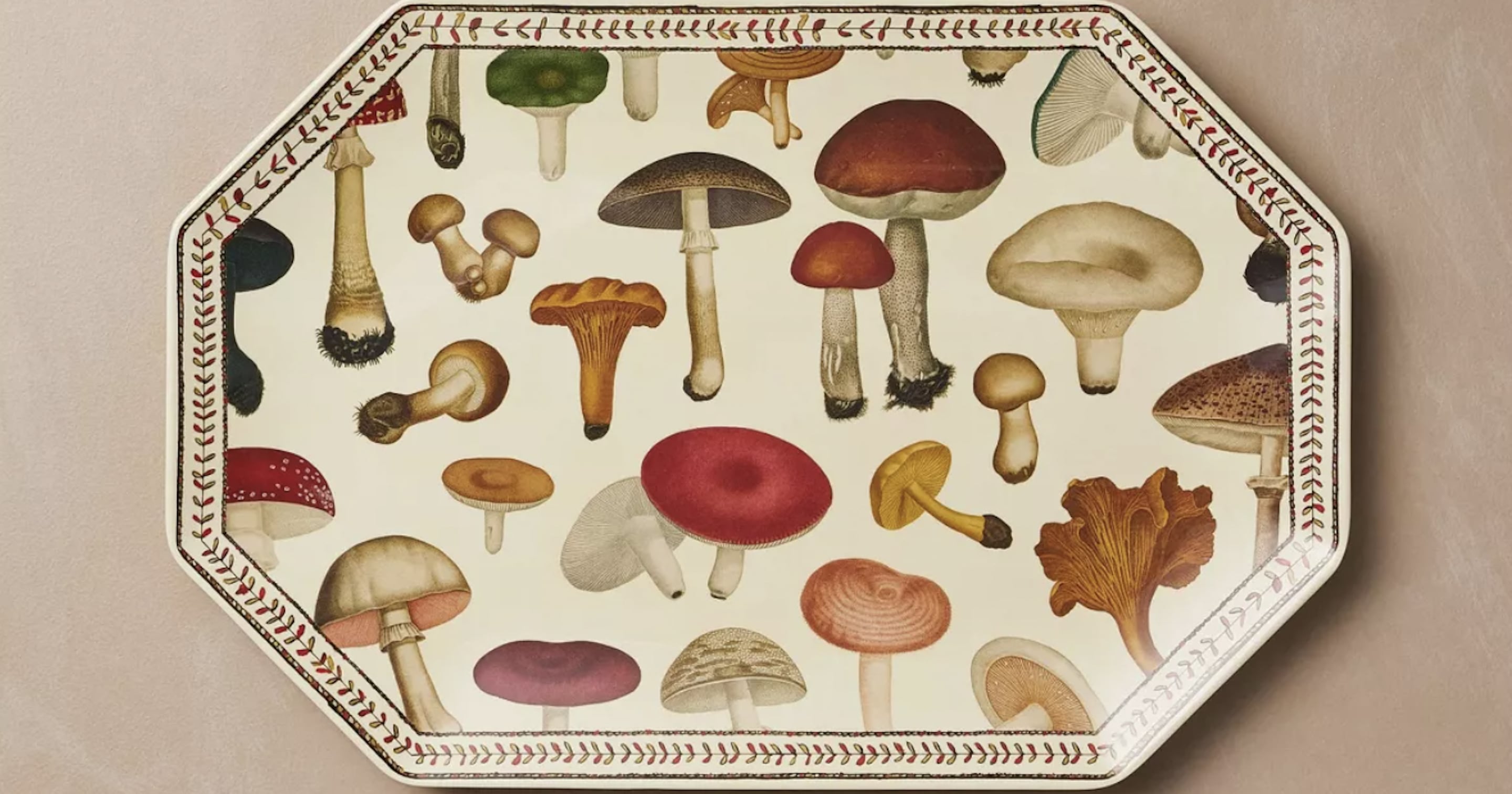 Shop Target’s Funky Mushroom-Filled Tableware, Perfect For Your Friendsgiving