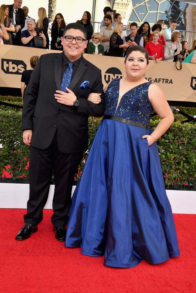 Rico Rodriguez and His Sister at the 2017 SAG Awards