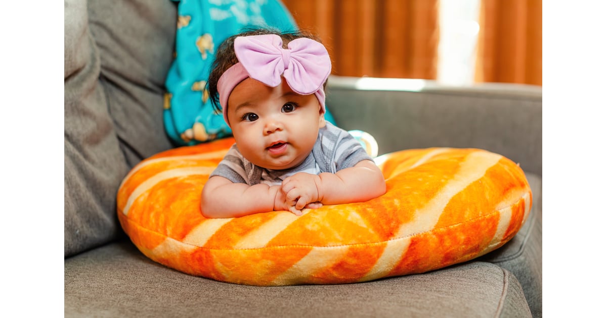 Croissant Body Pillow and Baby Feeding Infant Support Pillow POPSUGAR