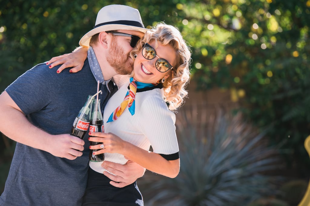 Retro Palm Springs Engagement Photos