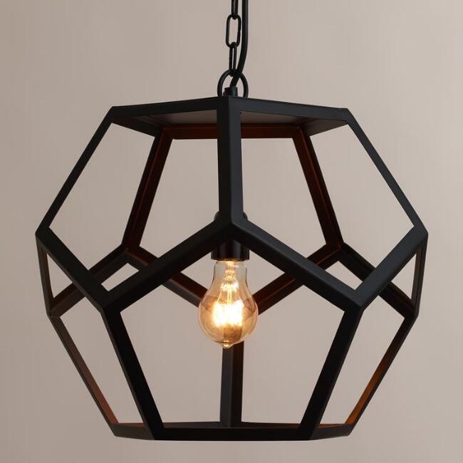 hexagon pendant