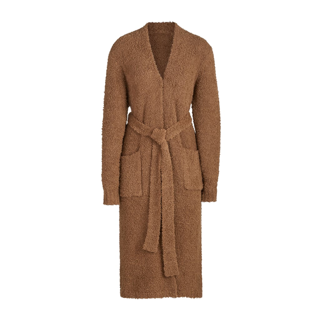 Kim Kardashian Skims Cozy Collection Knit Robe — Camel