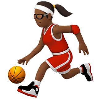 Woman Playing Basketball Emoji