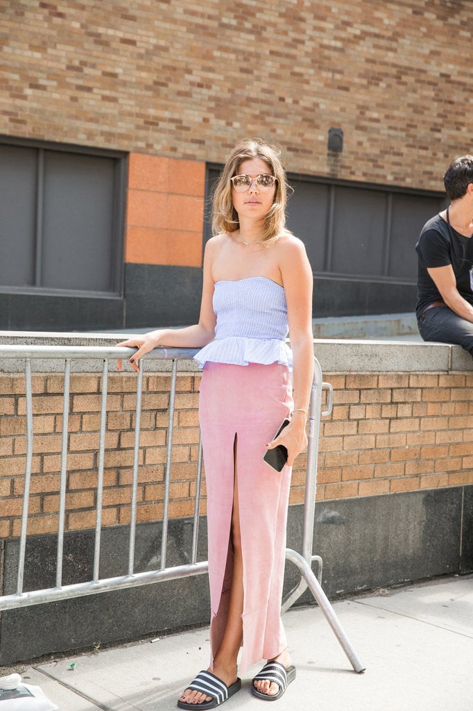 Pair a Fancy Look With Casual Shoes