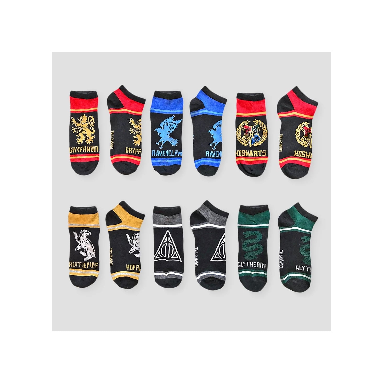 Boys Harry Potter 6 Pack Casual Socks You D Be Riddikulus Not