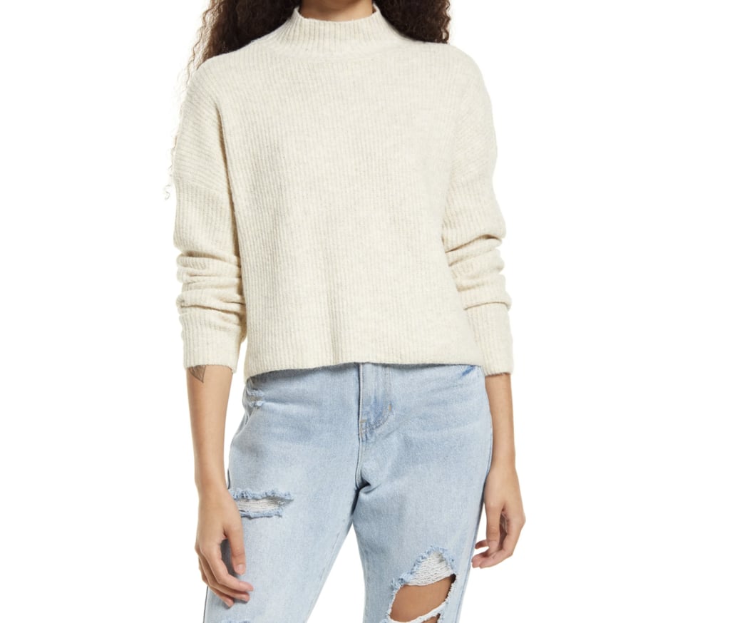 A Classic, Minimal Fall Staple: BP. Mock Neck Sweater