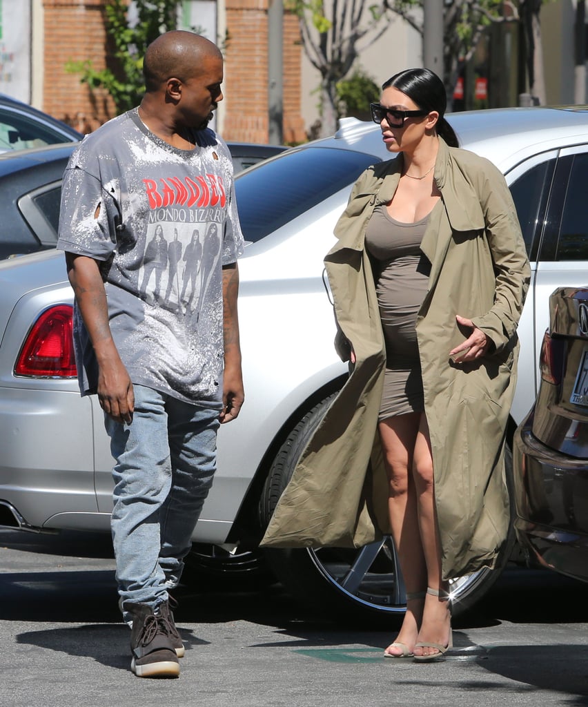 Kim Kardashian and Kanye West Out in LA October 2015