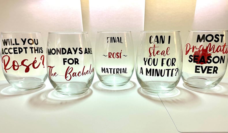 The Bachelor Wine Glass Watch Party Bundle by MyMakersmith