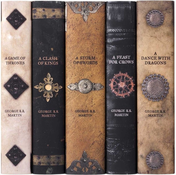Game Of Thrones Leather Book Set Game Of Thrones Gifts For Men