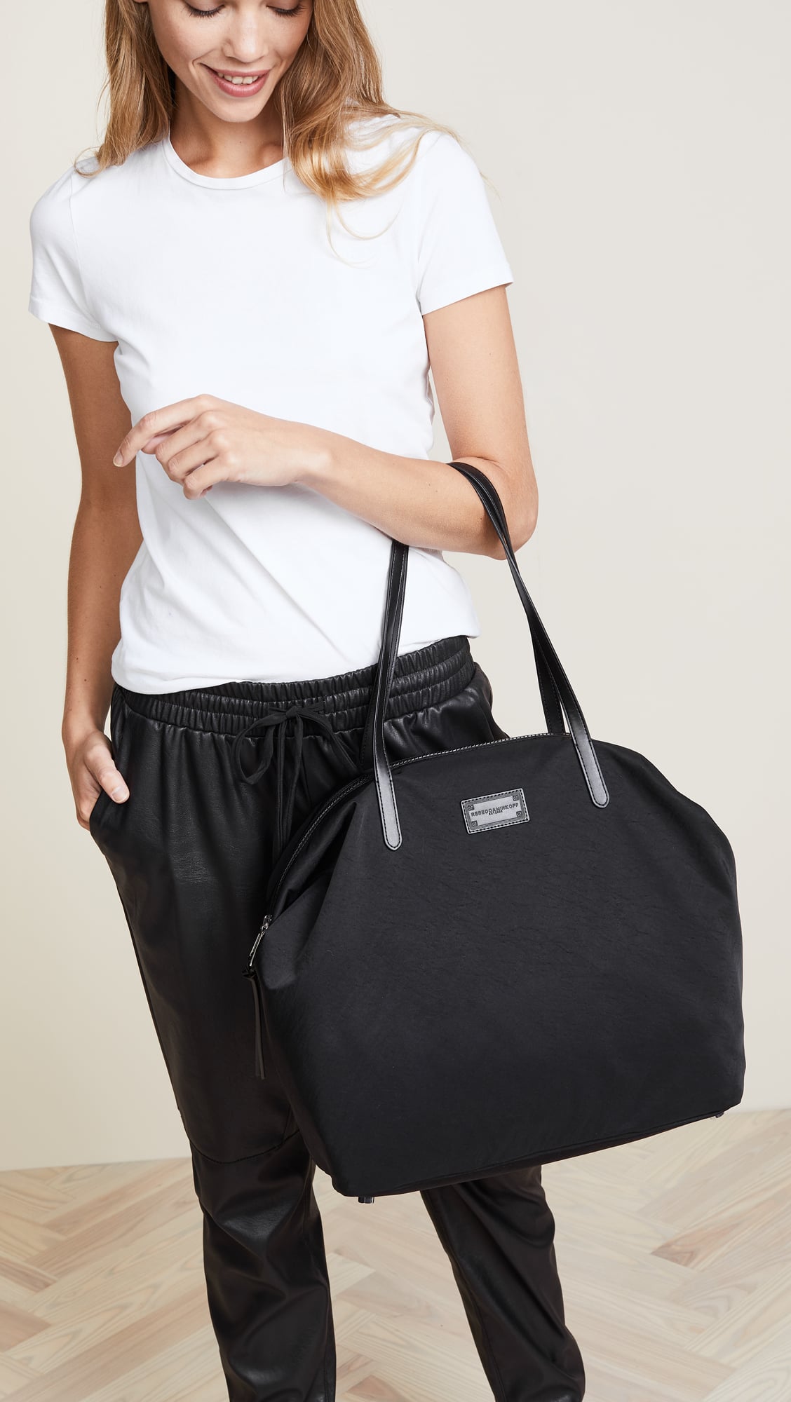 Rebecca minkoff washed nylon tote hotsell