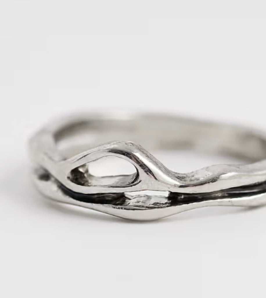 ASOS Design Molten Asymmetric ring