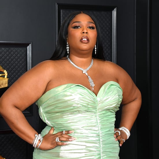 Lizzo Wears Balenciaga's Caution-Tape Catsuit