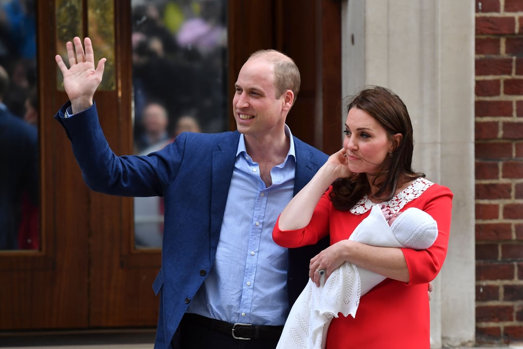 Kate Middleton Red Dress Leaving Hospital 2018