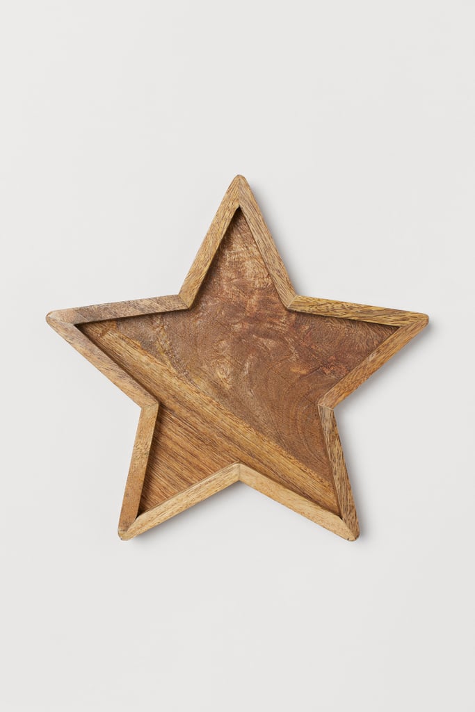 Star-Shaped Wooden Tray