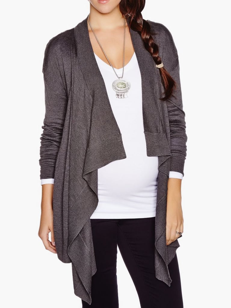 Thyme Maternity Zip-Up Cardigan