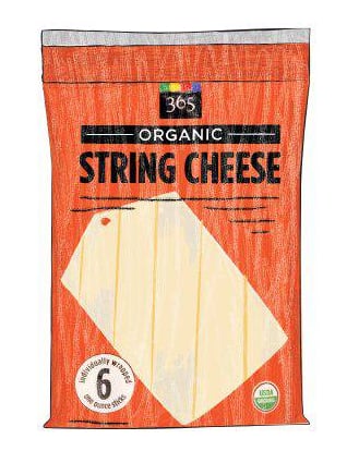 Whole Foods 365 Organic String Cheese