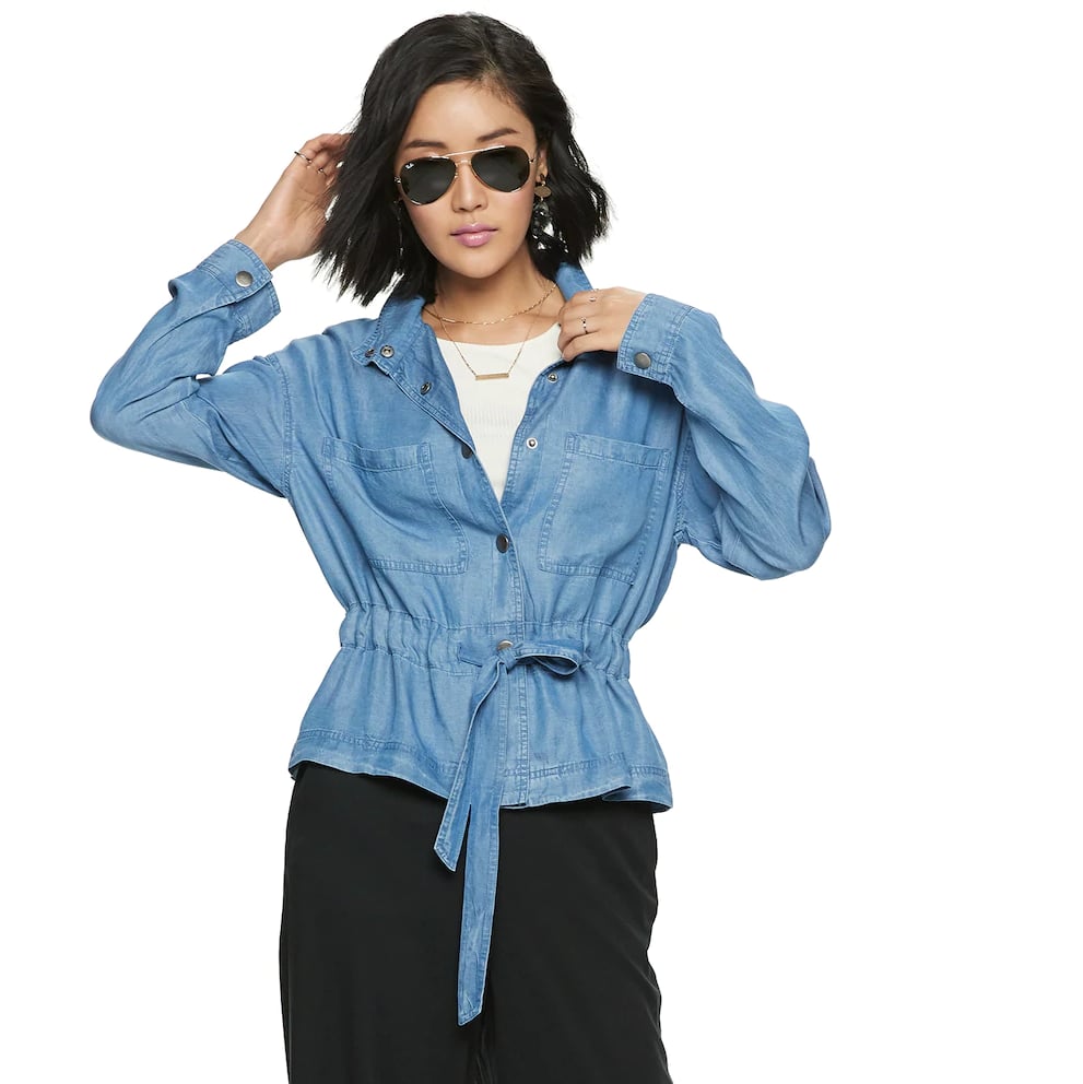 Oversized Tie Jacket Lightweight Jackets From Kohl's POPSUGAR