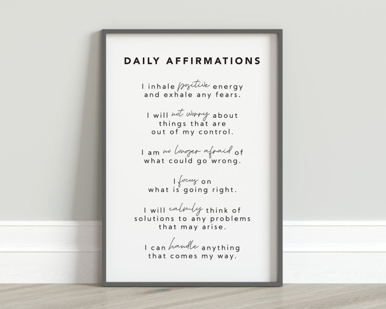 Daily Affirmations Wall Art