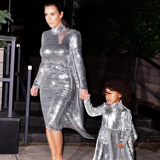 Kim Kardashian and North West in Matching Vetements Dresses