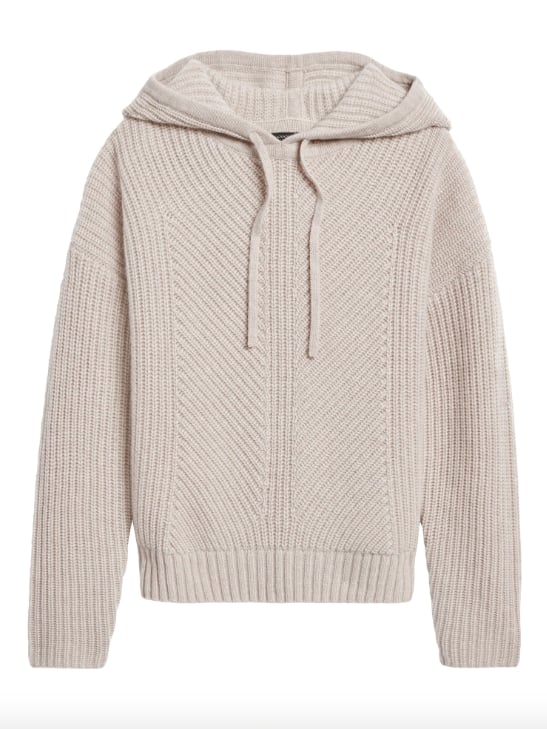 Cashmere Boxy Cropped Hoodie
