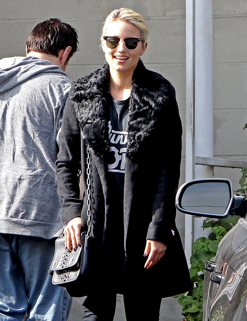Dianna Agron ran a few Monday errands in LA.