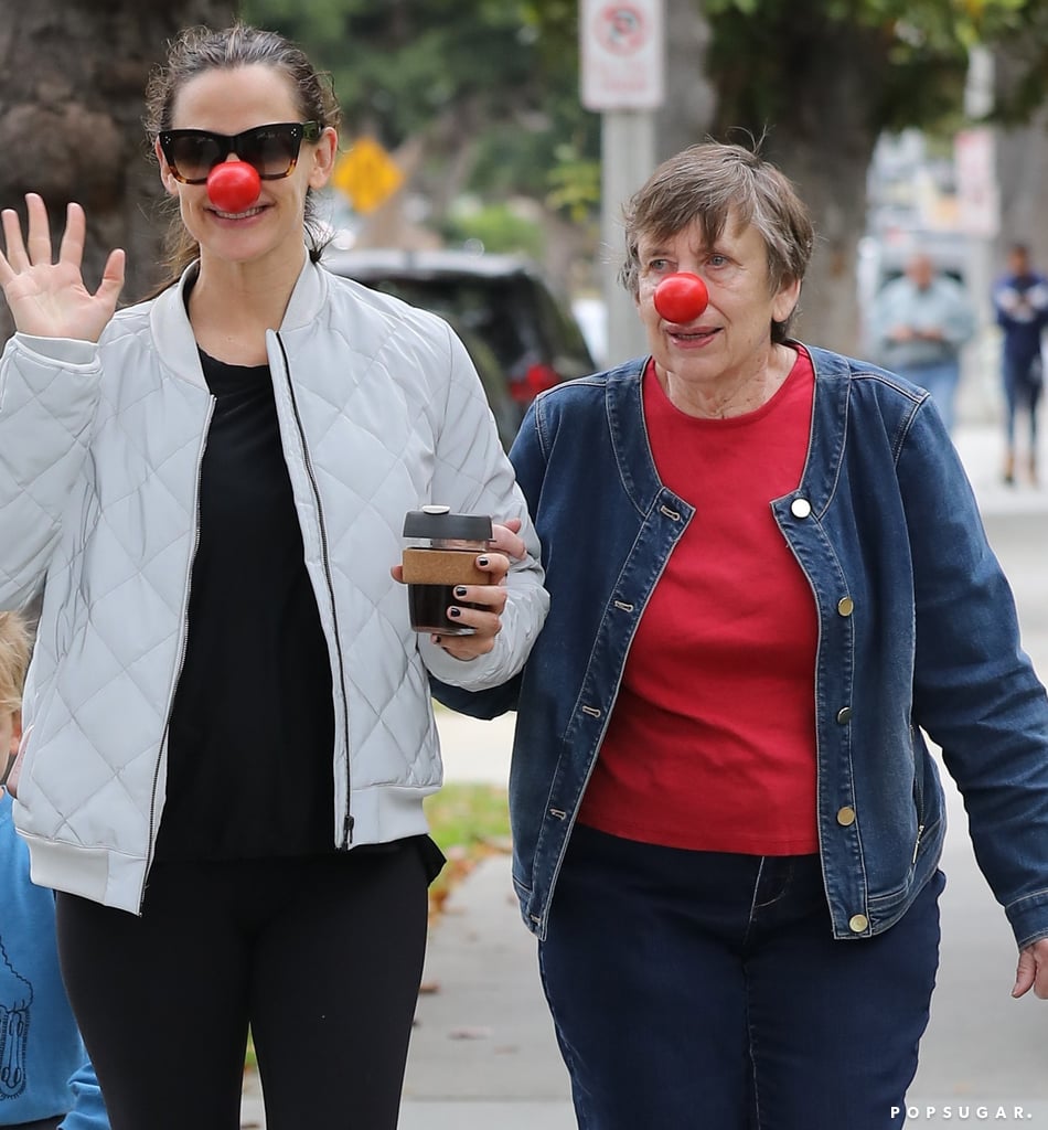 Jennifer Garner Wearing Red Nose in LA May 2017