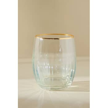 Hand Painted Gold Leaf Stemless Wine Glass By Elm Design – Bella Vita Gifts  & Interiors