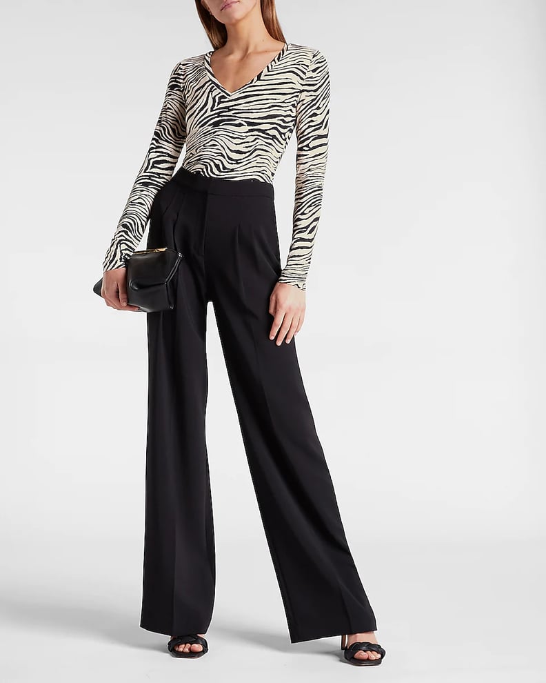 Express High Waisted Wide Leg Pants, Women's Fashion, Bottoms