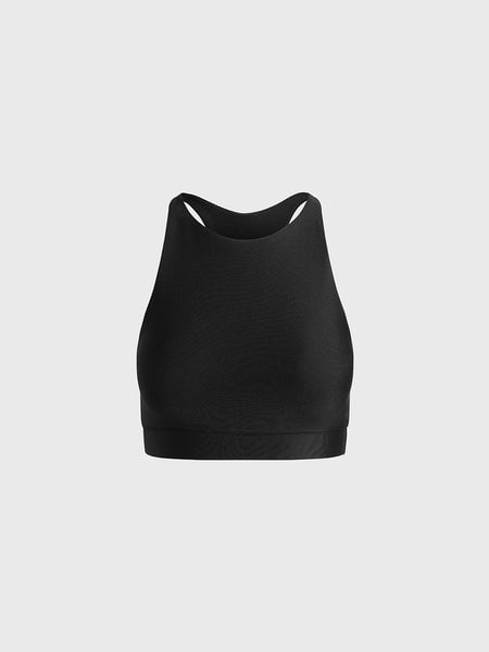 Barry's Black High Neck Bra