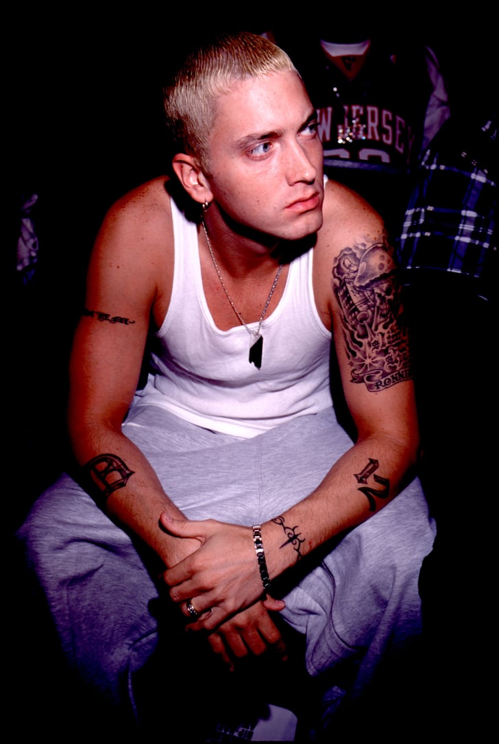 Eminem flaunted his tattoos at the Source Hip Hop Awards ...