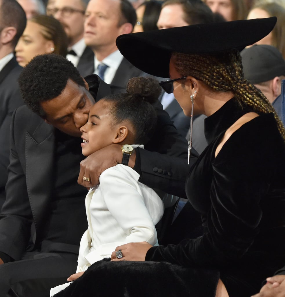 JAY-Z and Beyonce With Blue Ivy at the 2018 Grammys