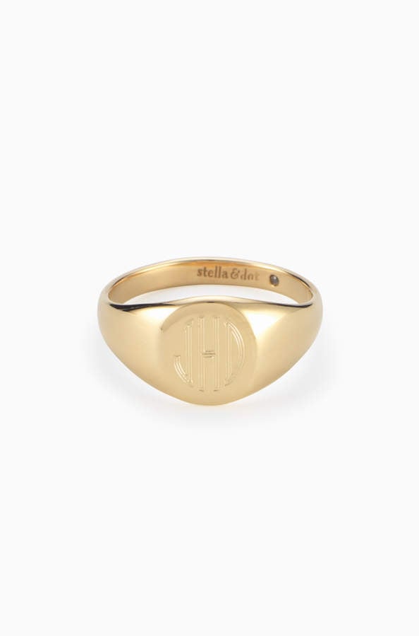 Stella & Dot Signature Engravable Signet Ring