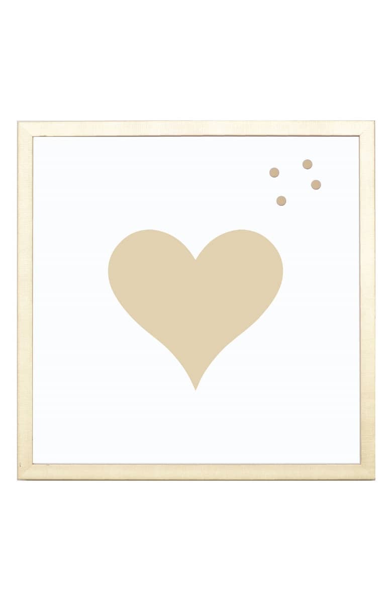 Petal Lane Gold Heart Magnet Board