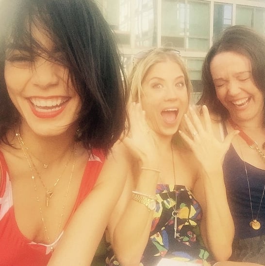 Vanessa Hudgens posted a smiley picture, writing, "#WINDSWEPT."