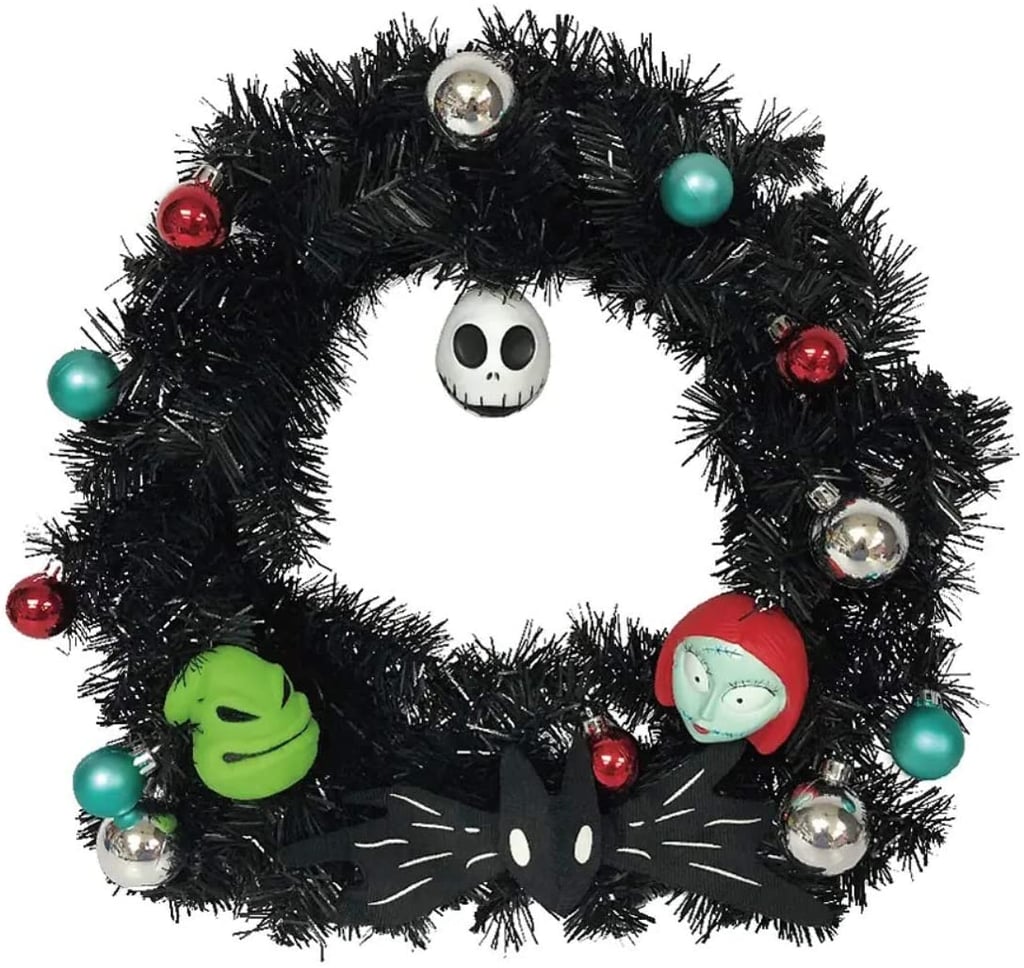 Nightmare Before Christmas Decorated Wreath Disney Halloween Wreaths
