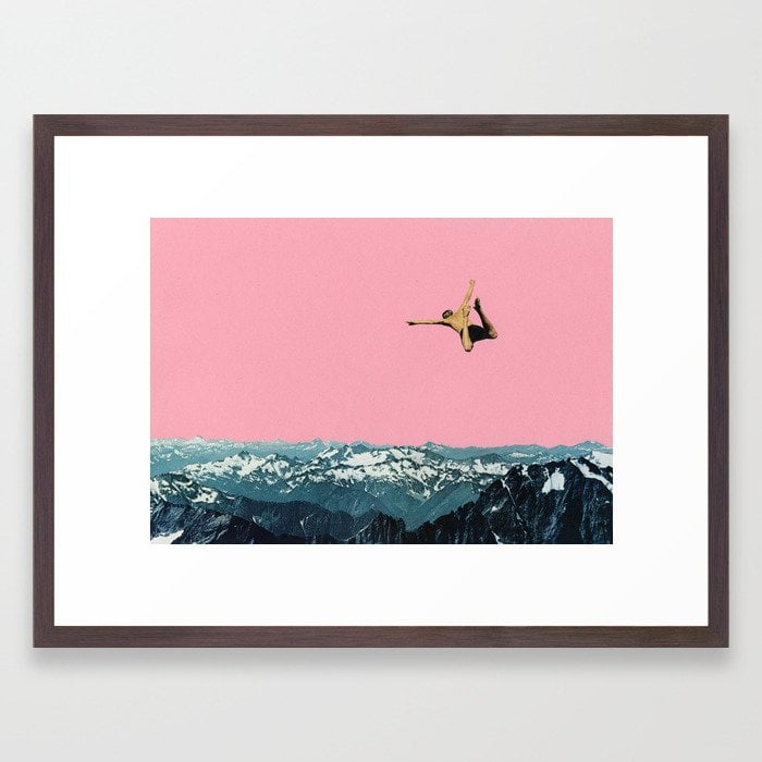 Society6 Higher Than Mountains Framed Art Print by Cassia Beck