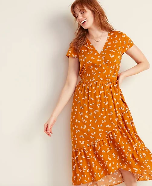 old navy faux wrap dress