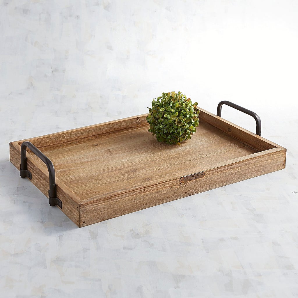 Magnolia Home Wood and Metal Breakfast Tray