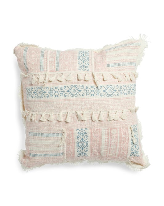 Made in India Blockprint Pillow Best Home Decor From TJ Maxx 2019