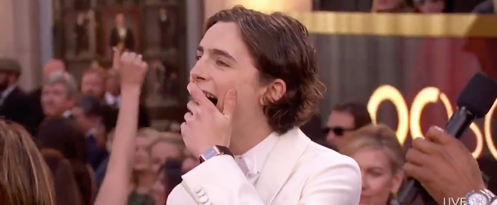 Timothee Chalamet Cries on the Oscars Red Carpet 2018